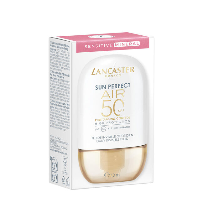 קרם הגנה מינרלי לפנים SUN PERFECT AIR לעור רגיש SPF50