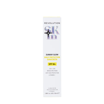 מקדם הגנה עם לחות +GLOWY SPF50 + ויטמין C