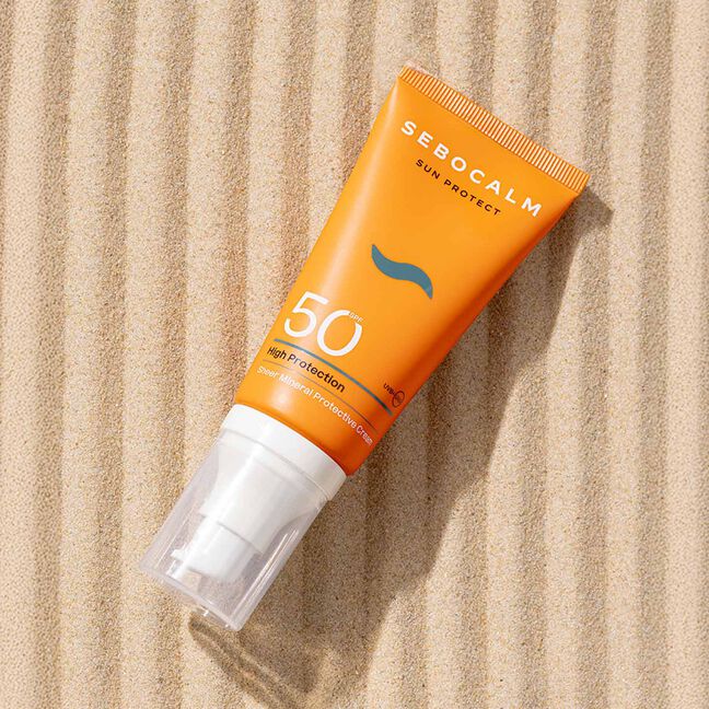 קרם הגנה מינרלי לפנים +SPF50