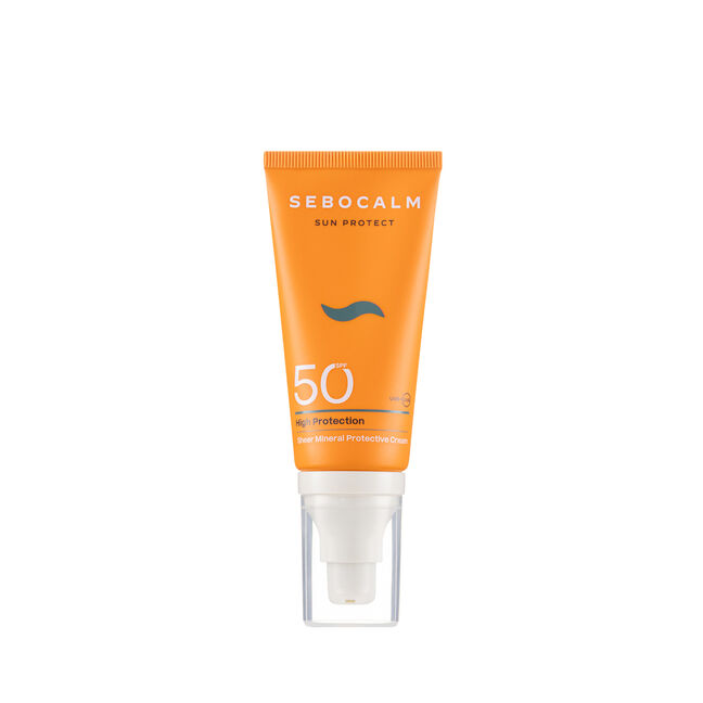 קרם הגנה מינרלי לפנים +SPF50