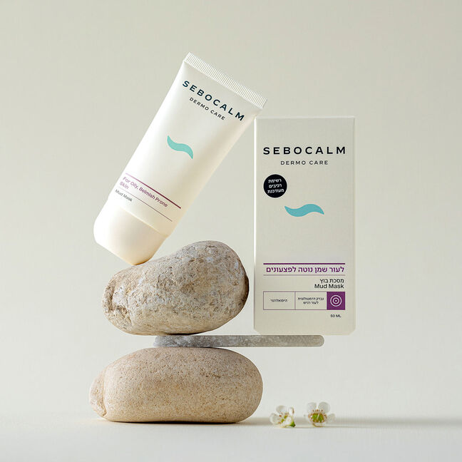 מסכת בוץ לעור שמן הנוטה לפצעונים