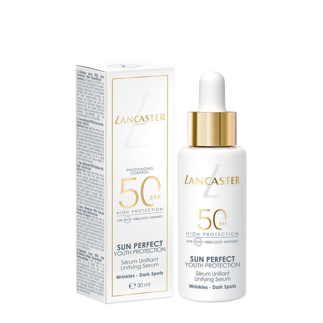 סרום להאחדת גוון העור וטשטוש קמטים וכתמים כהים SUN PERFECT SPF50