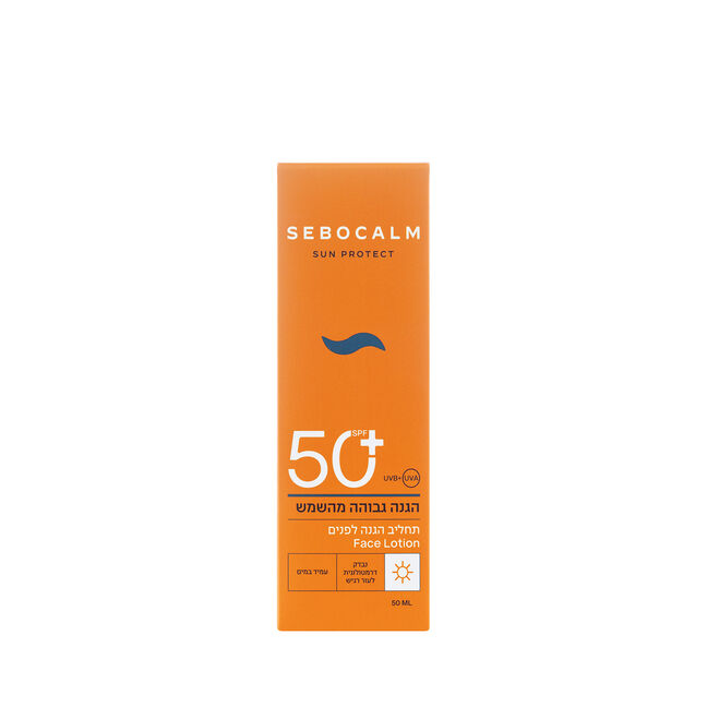 תחליב הגנה לפנים +SPF50