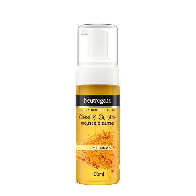מוס ניקוי לפנים המכיל כורכום CLEAR & SOOTHE
