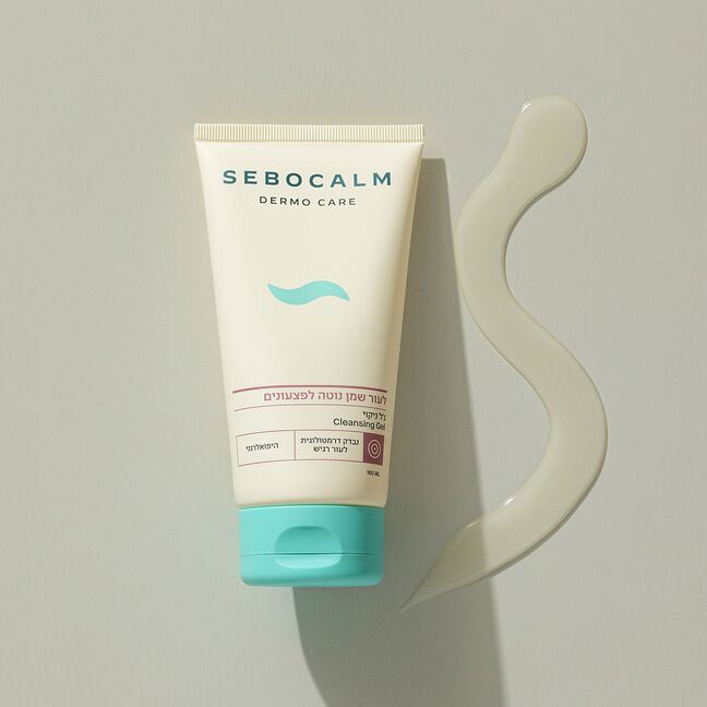 ג'ל ניקוי פנים לעור שמן הנוטה לפצעונים