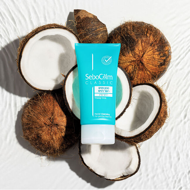 סבון פנים לעור רגיש פרחי קמומיל