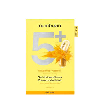 מסכת פנים מרוכזת סדרה 5+ GLUTATHIONE וויטמין C