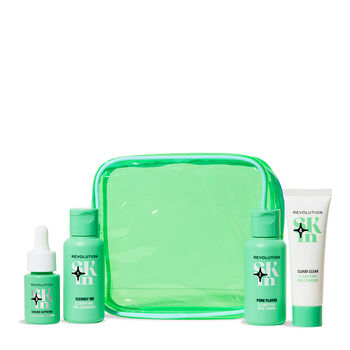 מארז CLEARLY CLARIFY - ג'ל ניקוי מבהיר 40 מ"ל + טונר מבהיר 40 מ"ל + סרום פילינג 15 מ"ל + קרם ג'ל קליל 20 מ"ל