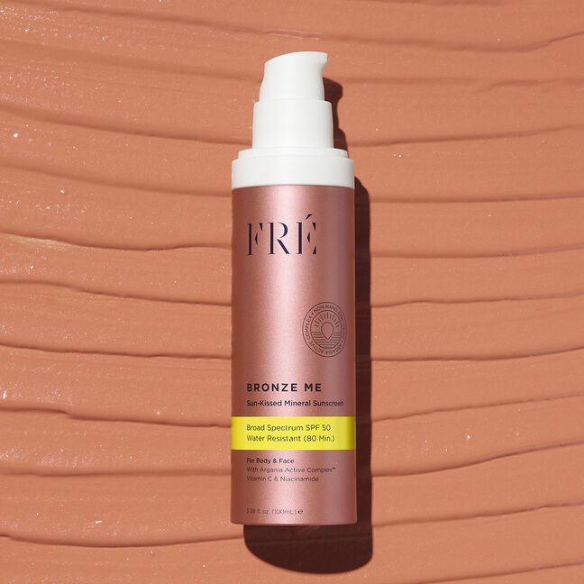 מקדם הגנה 100% מינרלי SPF 50 לגוף עם גוון משזף BRONZE ME