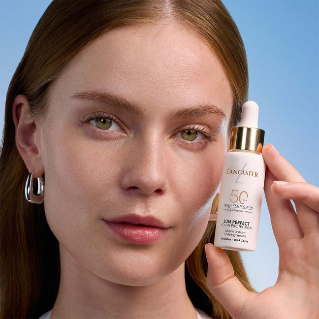 סרום להאחדת גוון העור וטשטוש קמטים וכתמים כהים SUN PERFECT SPF50