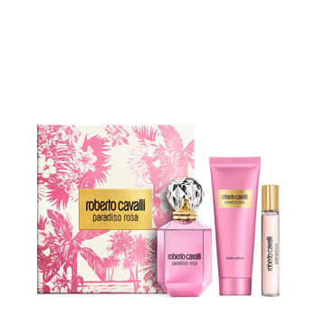 מארז לאישה PARADISO ROSA א.ד.פ 75 מ"ל + 15 מ"ל + תחליב גוף מבושם 100 מ"ל